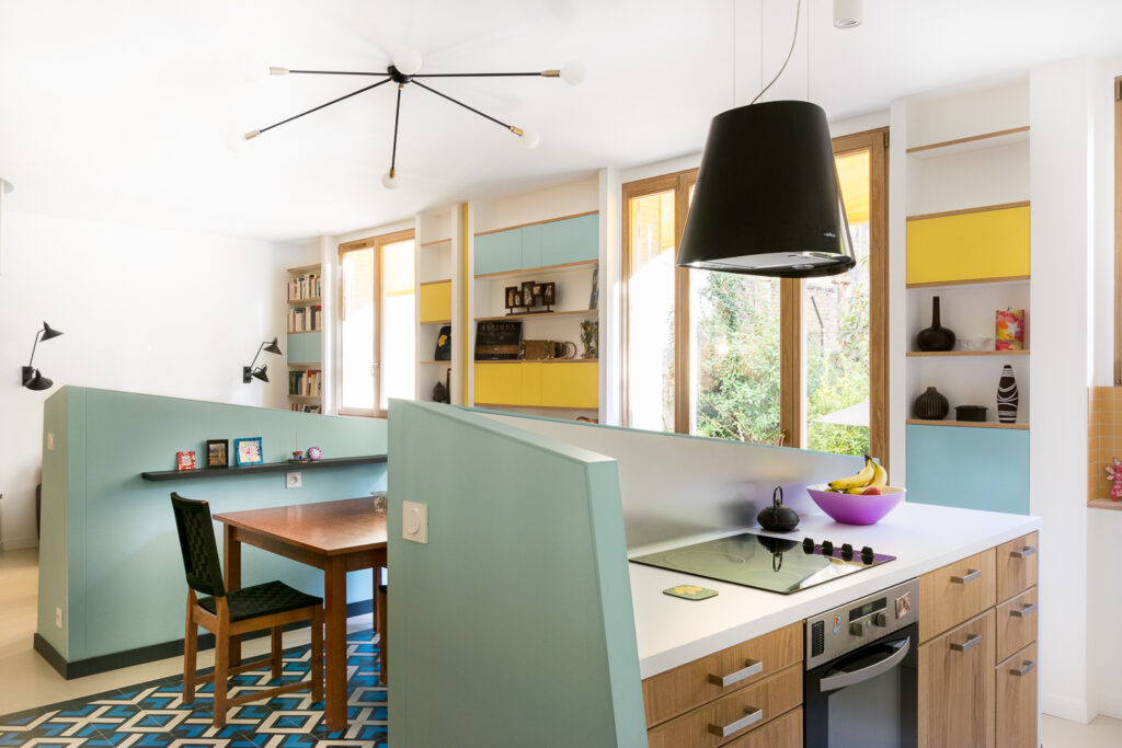 appartement, travaux, paris, salon, maéma architectes