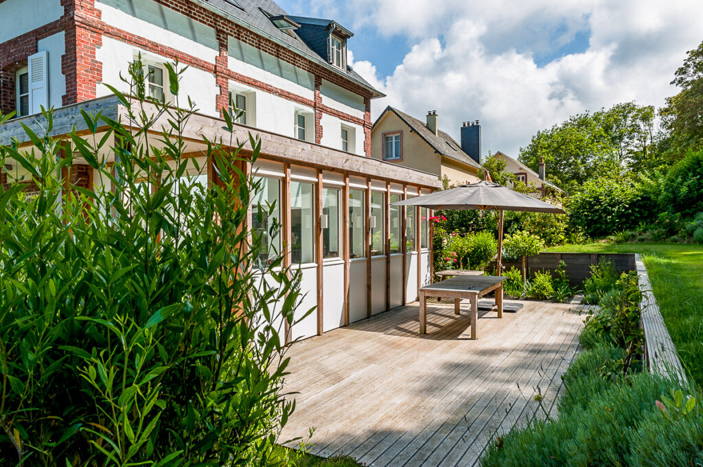 Terrasse-extension maison-bois-normandie-falaise