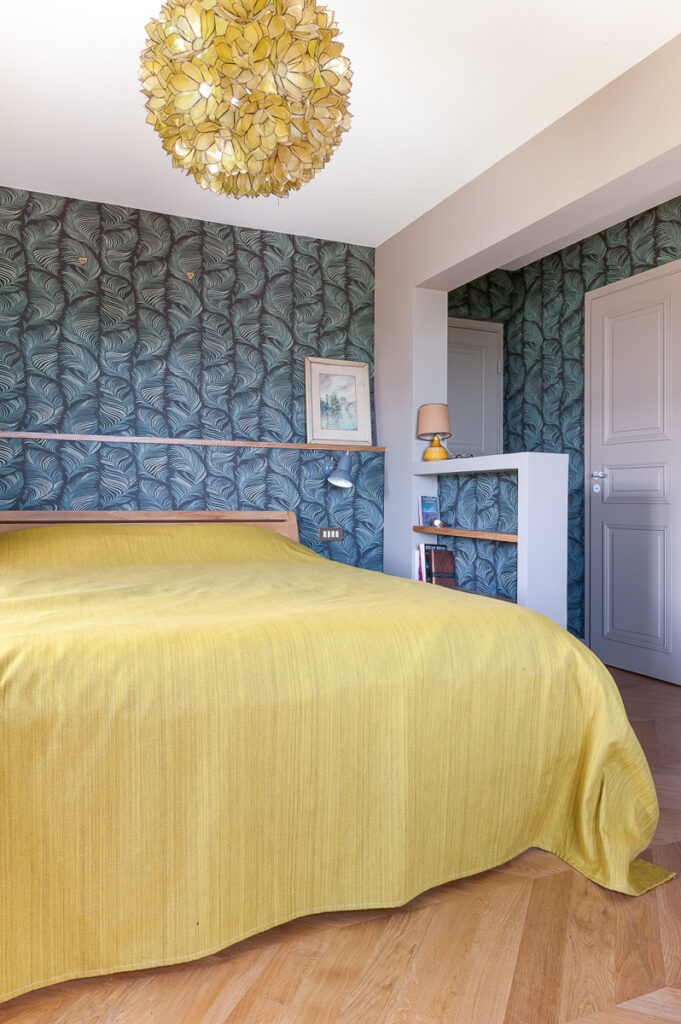 rénovation-chamre parental-papier peint-couleur-falaise